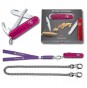 My First Victorinox in Transparent Pink Gift Box with Chain & Lanyard